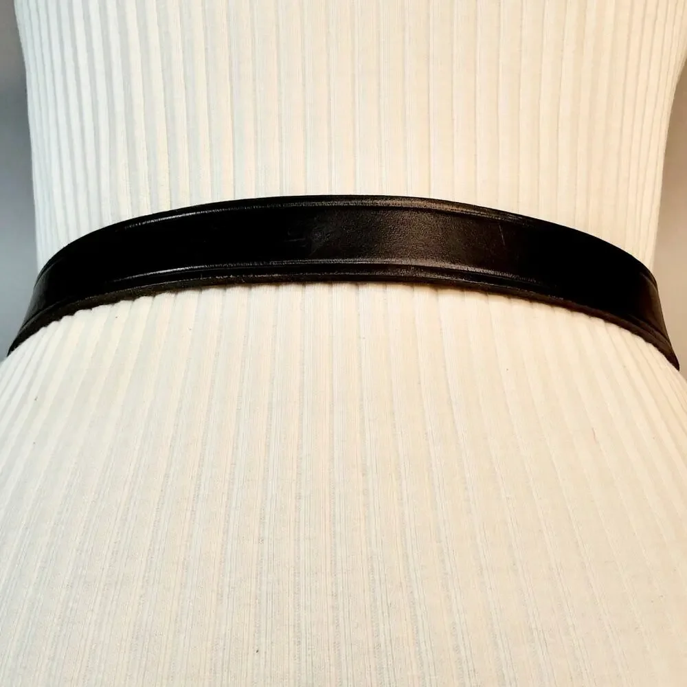 Distressed Vintage US Postal Approved Uniform Work Belt 30 Top Grain Leather